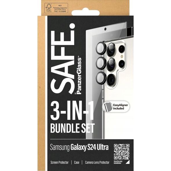 PanzerGlass PanzerGlass SAFE. Bundle Galaxy S24 Ultra (Case+Glas+Kameragl)