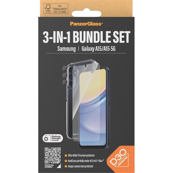 PanzerGlass PanzerGlass Bundle Galaxy A15/A15 5G (Case+Glas+Lens)
