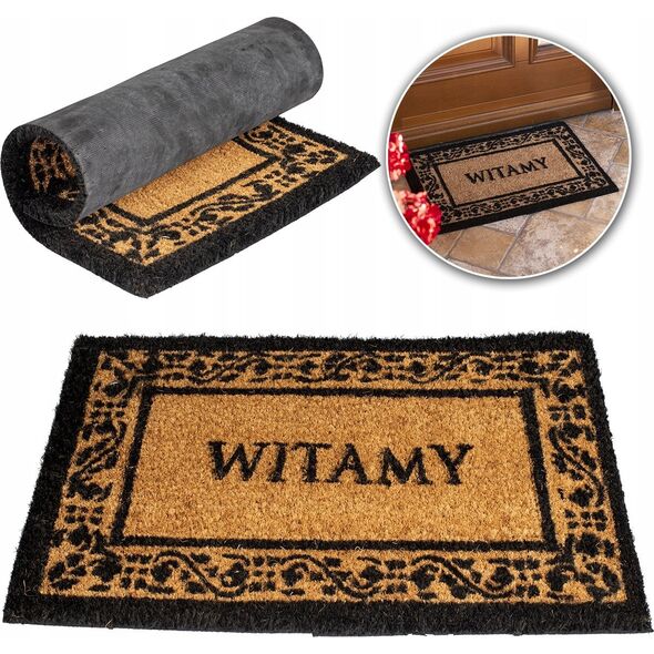 UN WYCIERACZKA KOKOS + PCV KERA 6 40 X 60 ' WITAMY '