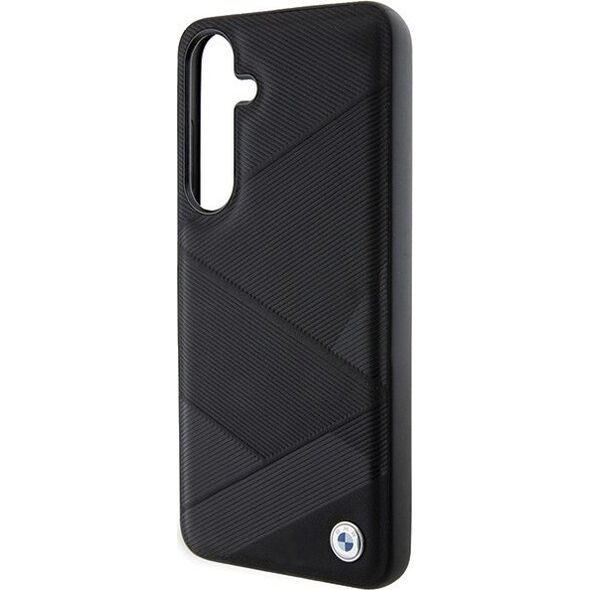 BMW BMW BMHCS24M23RCGPK S24+ S926 czarny/black hardcase Signature Leather Crossing Lines Pattern