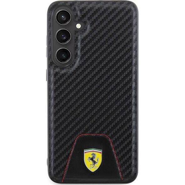 Ferrari Ferrari FEHCS24MN3PUK S24+ S926 czarny/black hardcase Carbon Stitched Bottom