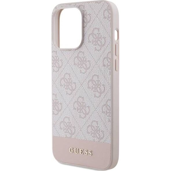 Guess Guess GUHCP14LG4GLPI iPhone 14 Pro 6,1" różowy/pink hard case 4G Stripe Collection