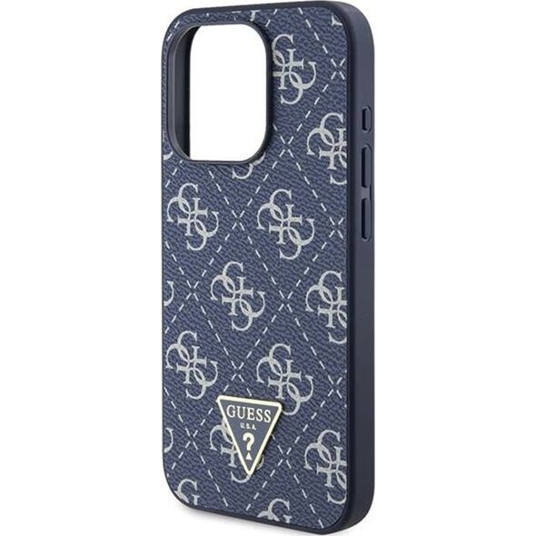 Guess Guess GUHCP15LPG4GPB iPhone 15 Pro 6.1" niebieski/blue hardcase 4G Triangle Metal Logo