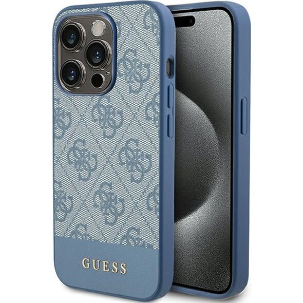 Guess Guess GUHCP15LG4GLBL iPhone 15 Pro 6.1" niebieski/blue hardcase 4G Stripe Collection