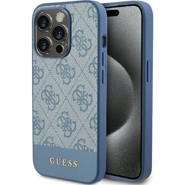 Guess Guess GUHCP15LG4GLBL iPhone 15 Pro 6.1" niebieski/blue hardcase 4G Stripe Collection