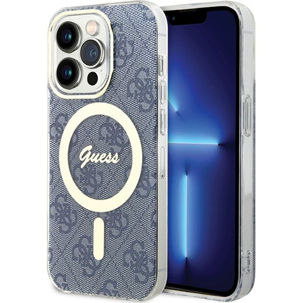 Guess Guess GUHMP15LH4STB iPhone 15 Pro 6.1" niebieski/blue hardcase IML 4G MagSafe
