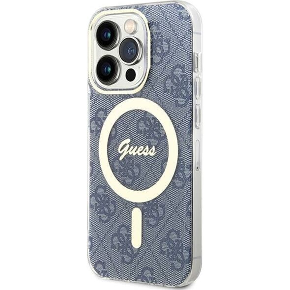 Guess Guess GUHMP15LH4STB iPhone 15 Pro 6.1" niebieski/blue hardcase IML 4G MagSafe