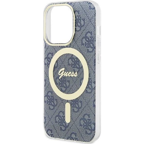 Guess Guess GUHMP15LH4STB iPhone 15 Pro 6.1" niebieski/blue hardcase IML 4G MagSafe
