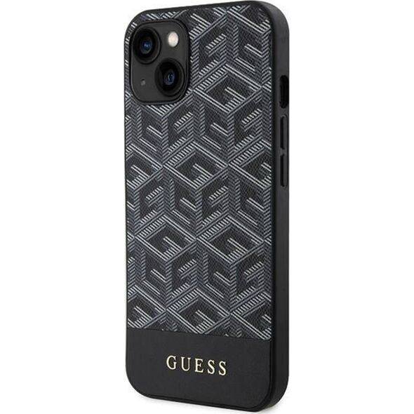 Guess Guess GUHMP15SHGCFSEK iPhone 15 / 14 / 13 6.1" czarny/black hardcase GCube Stripes MagSafe