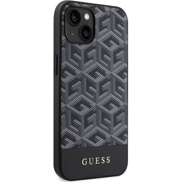 Guess Guess GUHMP15SHGCFSEK iPhone 15 / 14 / 13 6.1" czarny/black hardcase GCube Stripes MagSafe