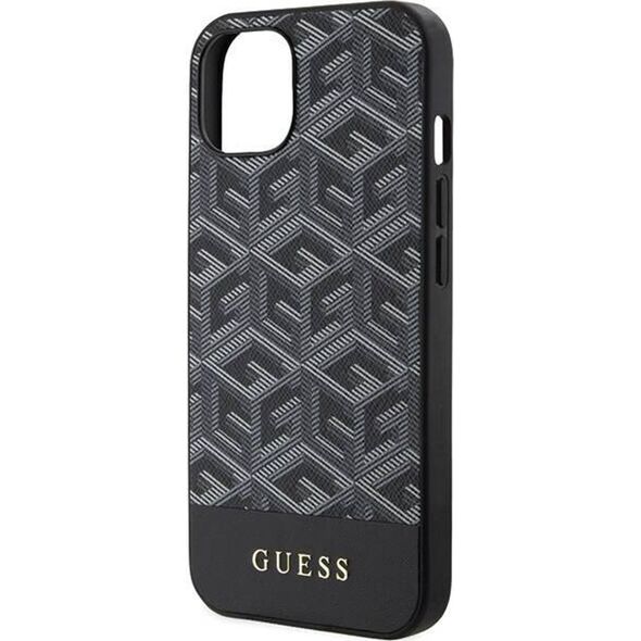 Guess Guess GUHMP15SHGCFSEK iPhone 15 / 14 / 13 6.1" czarny/black hardcase GCube Stripes MagSafe
