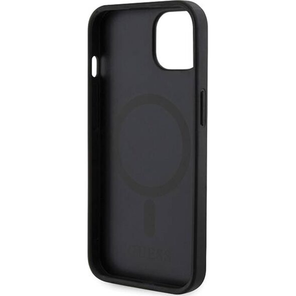 Guess Guess GUHMP15SHGCFSEK iPhone 15 / 14 / 13 6.1" czarny/black hardcase GCube Stripes MagSafe