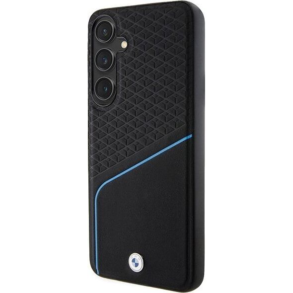 BMW Etui BMW BMHMS24S23RDCLK Samsung Galaxy S24 hardcase Signature Leather Textured & Line MagSafe czarny/black