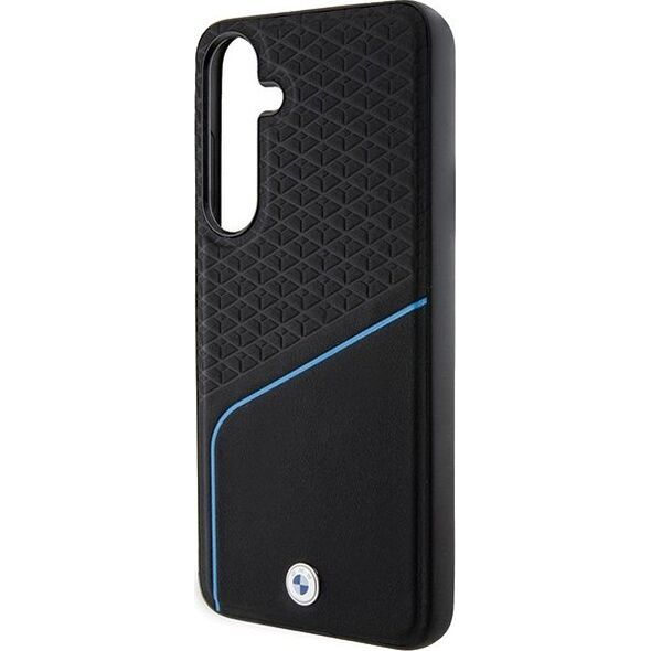 BMW Etui BMW BMHMS24S23RDCLK Samsung Galaxy S24 hardcase Signature Leather Textured & Line MagSafe czarny/black