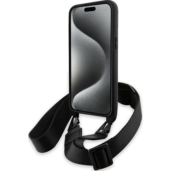 BMW BMW BMHCP15L23PSCCK iPhone 15 Pro 6.1" czarny/black hardcase M Edition Carbon Stripe & Strap