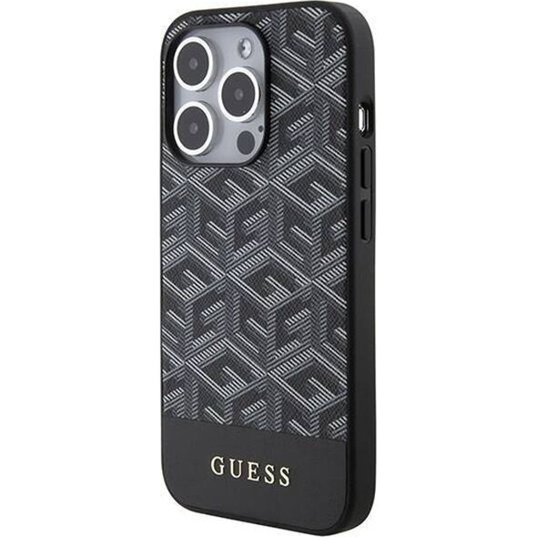 Guess Guess GUHMP15XHGCFSEK iPhone 15 Pro Max 6.7" czarny/black hardcase GCube Stripes MagSafe