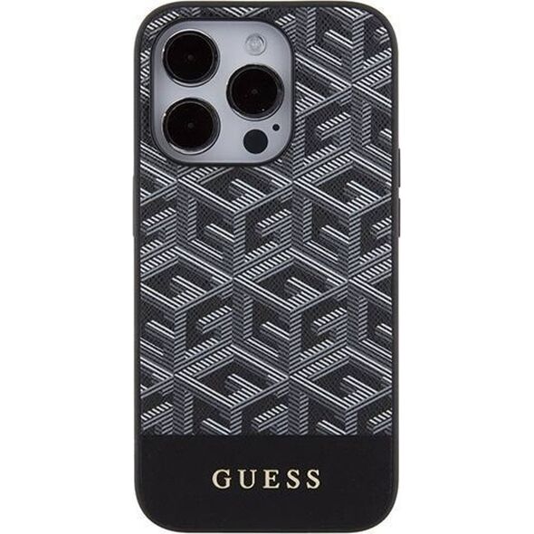 Guess Guess GUHMP15XHGCFSEK iPhone 15 Pro Max 6.7" czarny/black hardcase GCube Stripes MagSafe