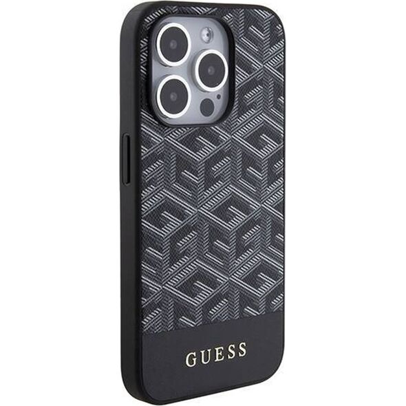 Guess Guess GUHMP15XHGCFSEK iPhone 15 Pro Max 6.7" czarny/black hardcase GCube Stripes MagSafe
