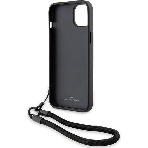 BMW Etui BMW BMHCP15S23RMRLK Apple iPhone 15 / 14 / 13 hardcase Signature Leather Wordmark Cord czarny/black