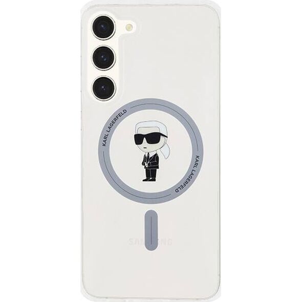 Karl Lagerfeld Etui Karl Lagerfeld KLHMS23MHFCKNOT Samsung Galaxy S23+ Plus hardcase IML Ikonik MagSafe transparent