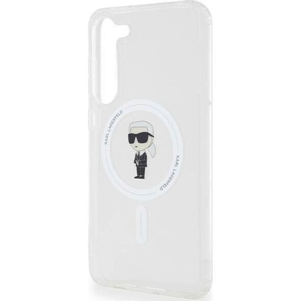 Karl Lagerfeld Etui Karl Lagerfeld KLHMS23MHFCKNOT Samsung Galaxy S23+ Plus hardcase IML Ikonik MagSafe transparent