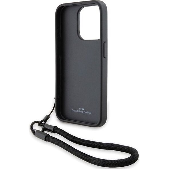 BMW Etui BMW BMHCP15X23RMRLK Apple iPhone 15 Pro Max hardcase Signature Leather Wordmark Cord czarny/black
