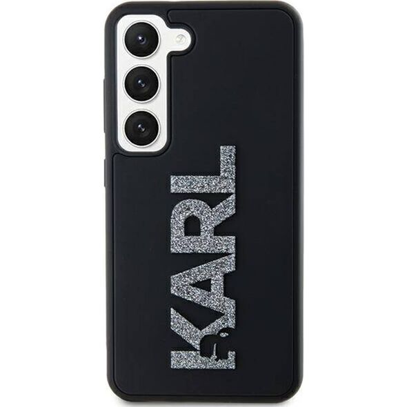 Karl Lagerfeld Etui Karl Lagerfeld KLHCS23M3DMBKCK Samsung Galaxy S23+ Plus hardcase 3D Rubber Glitter Logo czarny/black