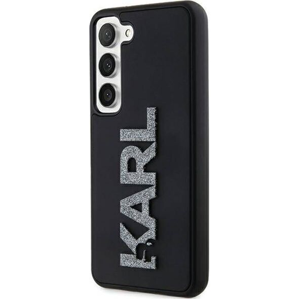 Karl Lagerfeld Etui Karl Lagerfeld KLHCS23M3DMBKCK Samsung Galaxy S23+ Plus hardcase 3D Rubber Glitter Logo czarny/black