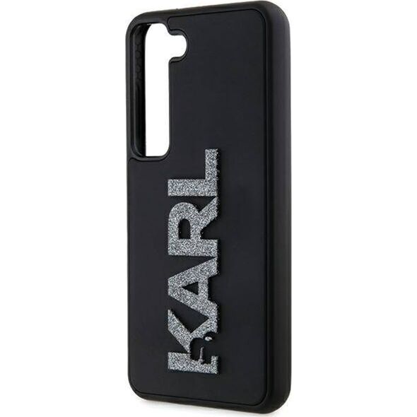 Karl Lagerfeld Etui Karl Lagerfeld KLHCS23S3DMBKCK Samsung Galaxy S23 hardcase 3D Rubber Glitter Logo czarny/black