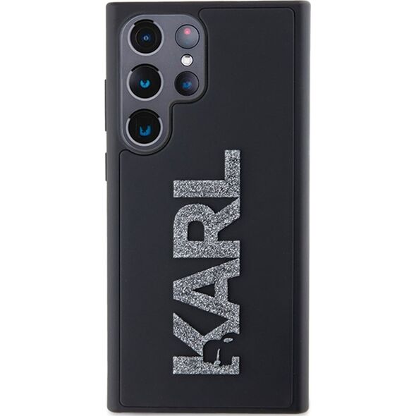 Karl Lagerfeld Etui Karl Lagerfeld KLHCS23L3DMBKCK Samsung Galaxy S23 Ultra hardcase 3D Rubber Glitter Logo czarny/black