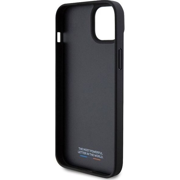 BMW Etui BMW BMHCP15M23PUPVK Apple iPhone 15 Plus / 14 Plus hardcase Perforated Tricolor Line czarny/black