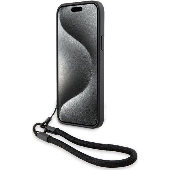 BMW Etui BMW BMHCP15M23RMRLK Apple iPhone 15 Plus / 14 Plus hardcase Signature Leather Wordmark Cord czarny/black