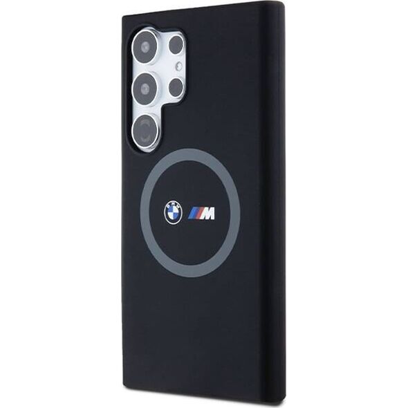 BMW BMW BMHMS24L23SROK S24 Ultra S928 czarny/black hardcase M Silicone Printed Ring MagSafe