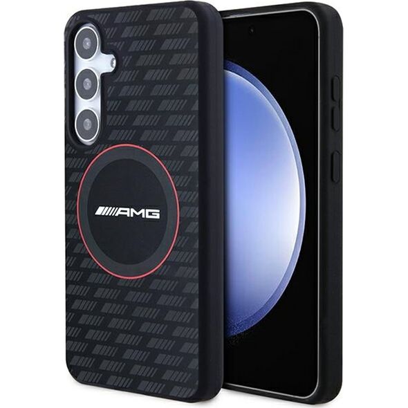 Mercedes Etui AMG AMHMS24S23SMRK Samsung Galaxy S24 hardcase Silicone Carbon Pattern MagSafe czarny/black