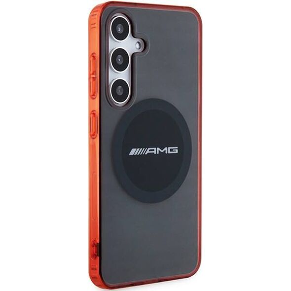 Mercedes Etui AMG AMHMS24S23HBCK Samsung Galaxy S24 hardcase Transparent Bicolor MagSafe czarny/black