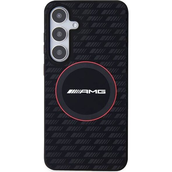 Mercedes Etui AMG AMHMS24M23SMRK Samsung Galaxy S24+ Plus hardcase Silicone Carbon Pattern MagSafe czarny/black