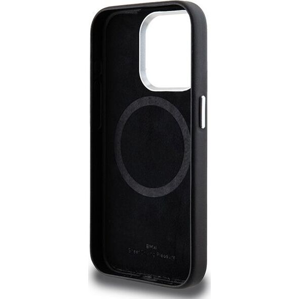 BMW Etui BMW BMHMP15L23PUFWK Apple iPhone 15 Pro Signature Wrapped Metal MagSafe czarny/black