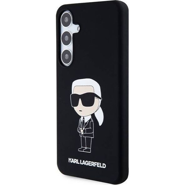 Karl Lagerfeld Etui Karl Lagerfeld KLHCS24MSNIKBCK Samsung Galaxy S24+ Plus hardcase Silicone Ikonik czarny/black