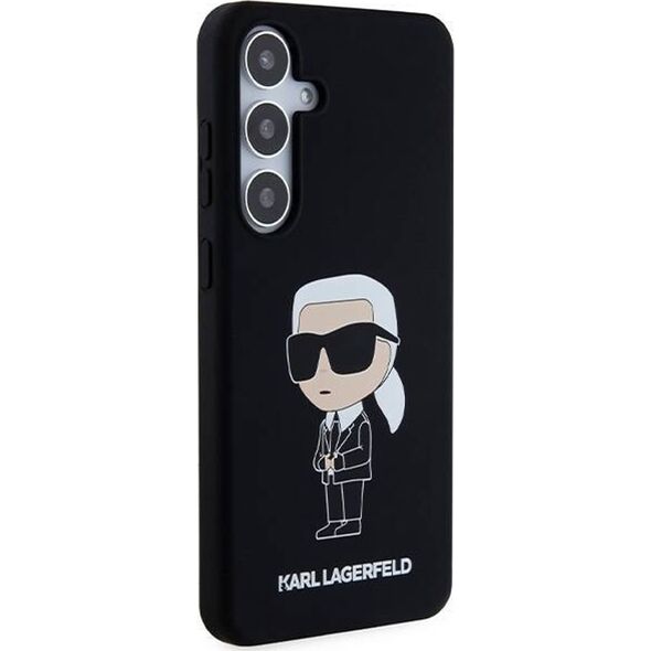 Karl Lagerfeld Etui Karl Lagerfeld KLHCS24MSNIKBCK Samsung Galaxy S24+ Plus hardcase Silicone Ikonik czarny/black
