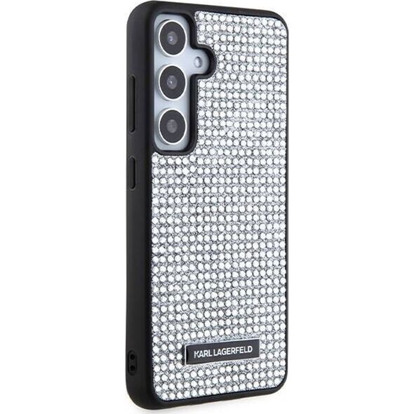 Karl Lagerfeld Etui Karl Lagerfeld KLHCS24SHDSPRS Samsung Galaxy S24 hardcase Rhinestone Metal Logo srebrny/silver