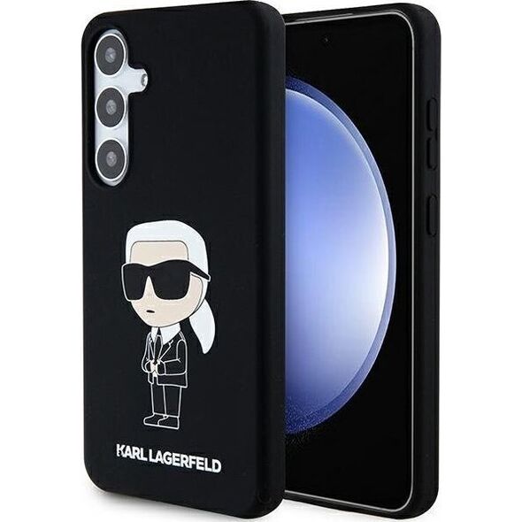 Karl Lagerfeld Karl Lagerfeld KLHCS24SSNIKBCK S24 S921 hardcase czarny/black Silicone Ikonik NoSize