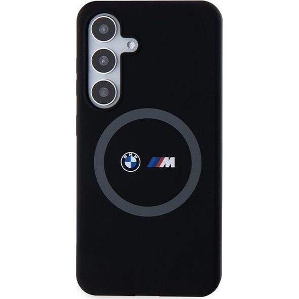BMW Etui BMW BMHMS24S23SROK Samsung Galaxy S24 hardcase M Silicone Printed Ring MagSafe czarny/black