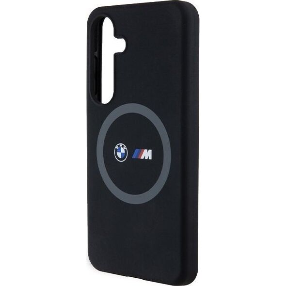 BMW Etui BMW BMHMS24S23SROK Samsung Galaxy S24 hardcase M Silicone Printed Ring MagSafe czarny/black
