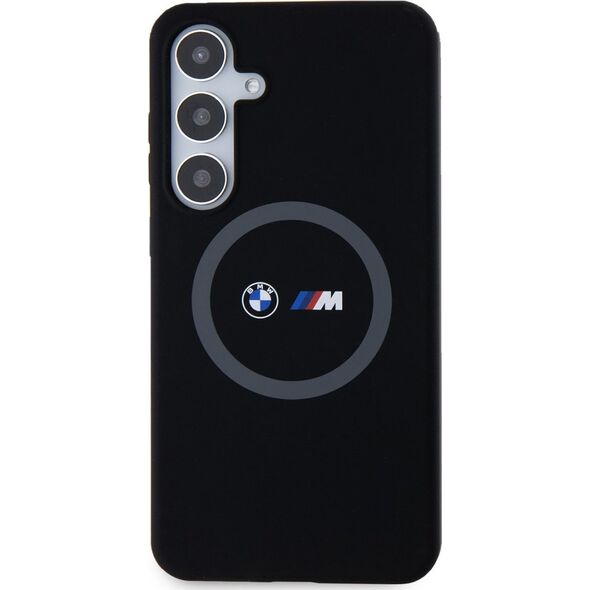 BMW Etui BMW BMHMS24M23SROK Samsung Galaxy S24+ Plus hardcase M Silicone Printed Ring MagSafe czarny/black