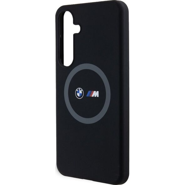 BMW Etui BMW BMHMS24M23SROK Samsung Galaxy S24+ Plus hardcase M Silicone Printed Ring MagSafe czarny/black