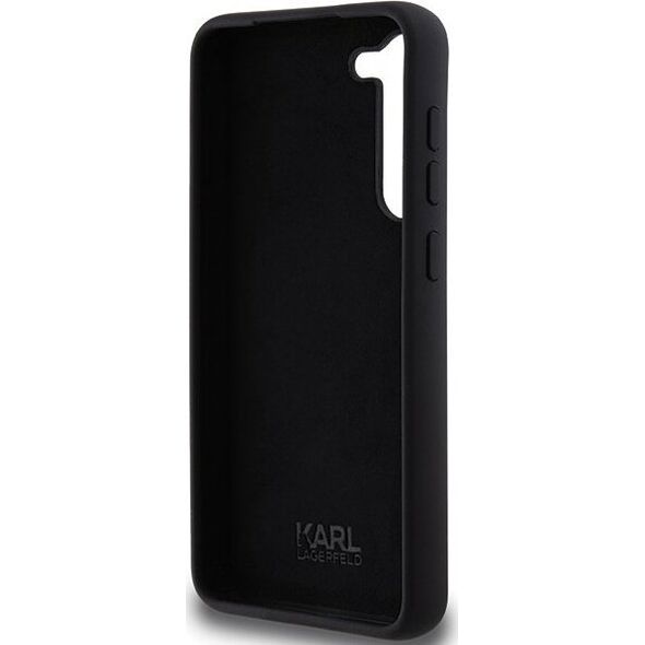 Karl Lagerfeld Etui Karl Lagerfeld KLHCS23MSMHCNPK Samsung Galaxy S23+ Plus hardcase Silicone Choupette Metal Pin czarny/black