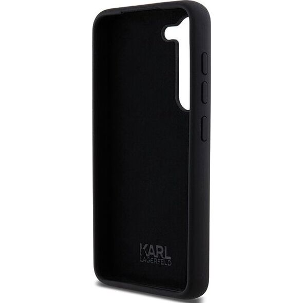 Karl Lagerfeld Etui Karl Lagerfeld KLHCS23SSMHKNPK Samsung Galaxy S23 Silicone Ikonik Metal Pin czarny/black