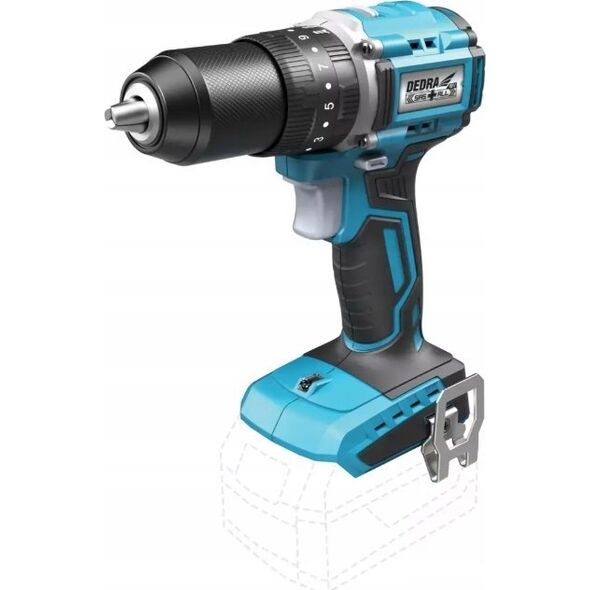 Wiertarko-wkrętarka Dedra WIERTARKO-WKRÄTARKA BEZSZCZ. UDAROWA 13MM 18V 0*AH SAS+