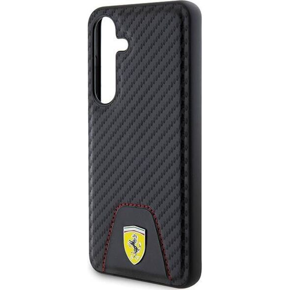 Ferrari Ferrari Carbon Stitched Bottom - Etui Samsung Galaxy S24 (czarny)