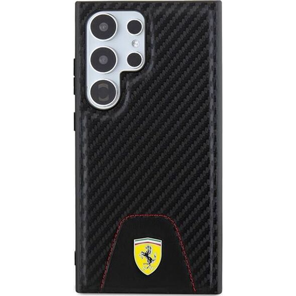 Ferrari Ferrari Carbon Stitched Bottom - Etui Samsung Galaxy S24 Ultra (czarny)